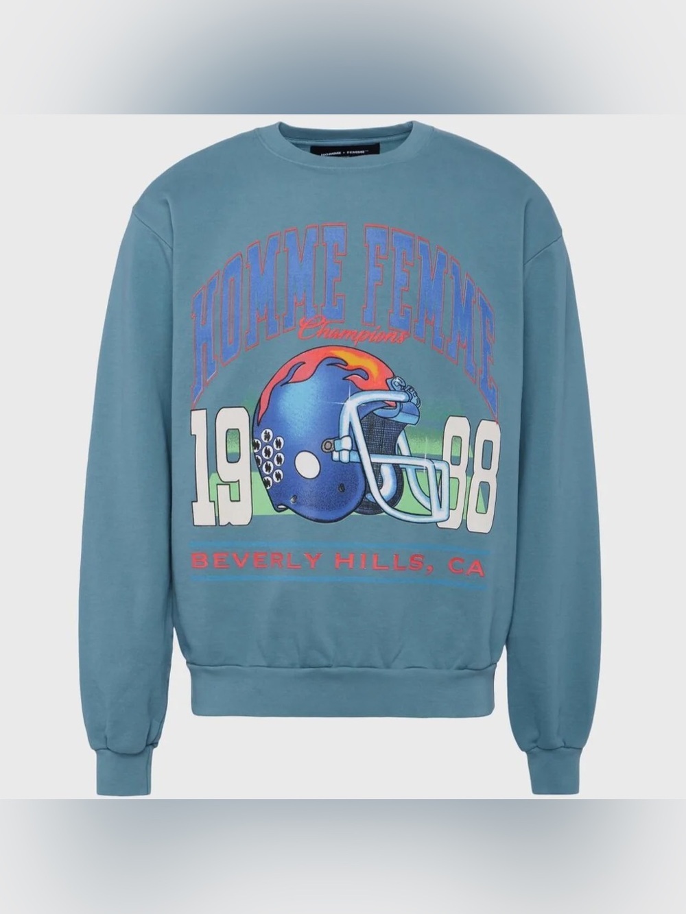 Homme + Femme Elite Crewneck Sweatshirt in Deep Teal